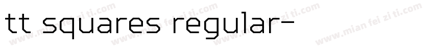 tt squares regular字体转换